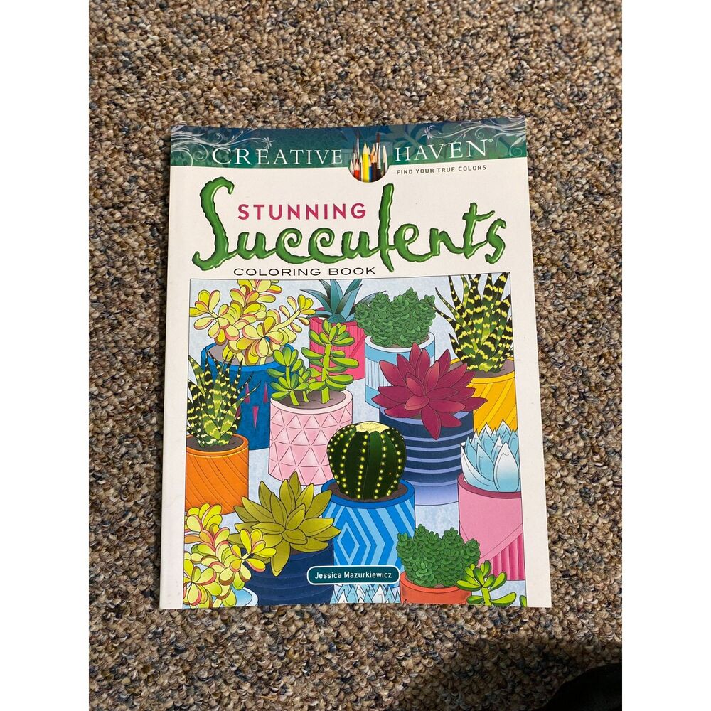 New Succulent Adult Coloring Book